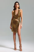 Kiele V Neck Leopard Metal Set