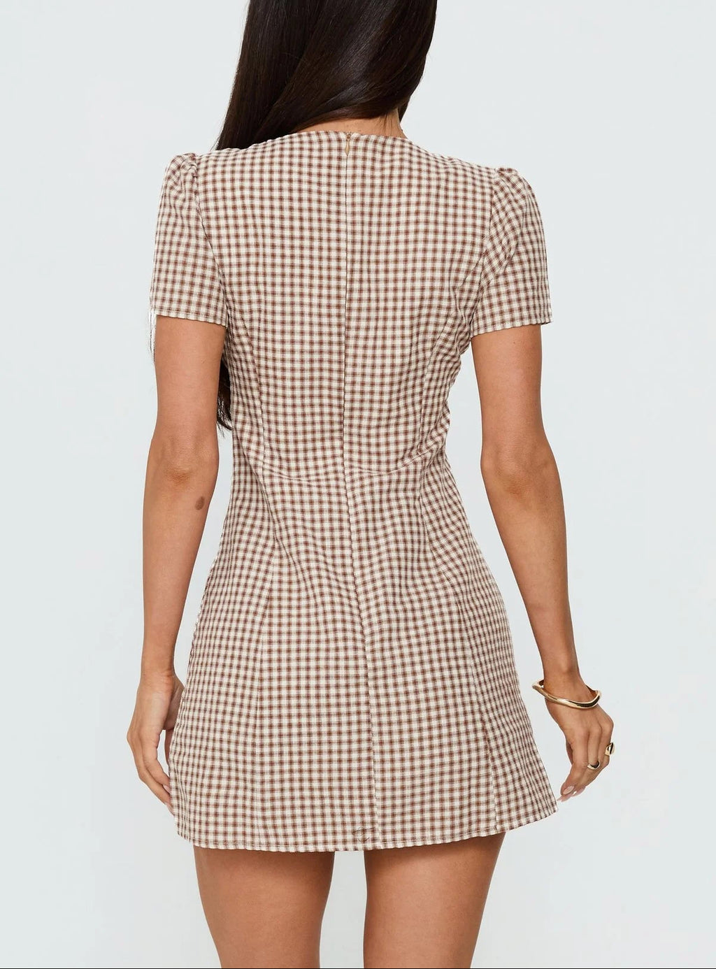 Loveliness Playsuit Brown Dress