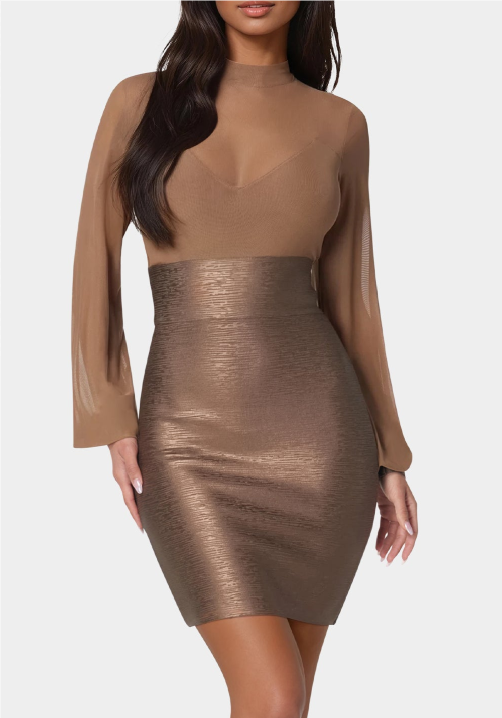 Bandage Sparkle Skirt Dress