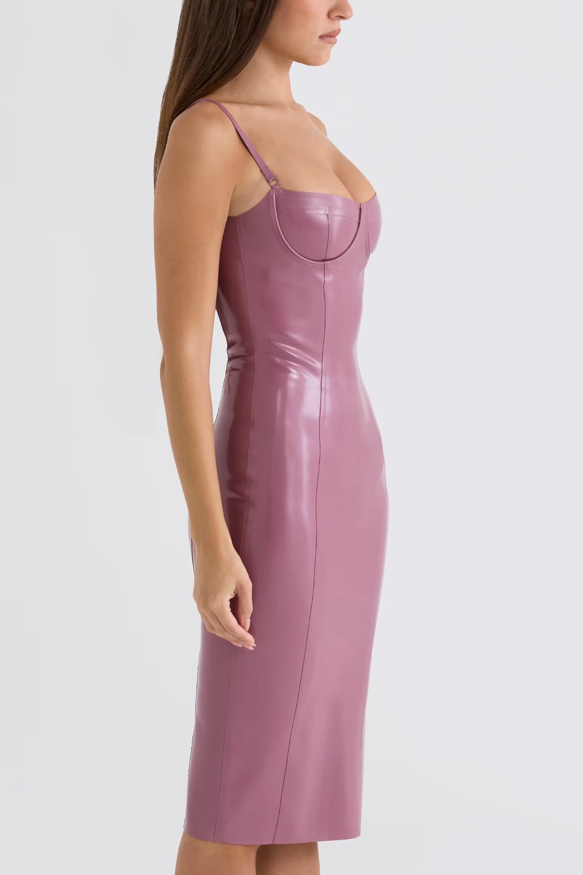Pink Siren Curve Midi Dress