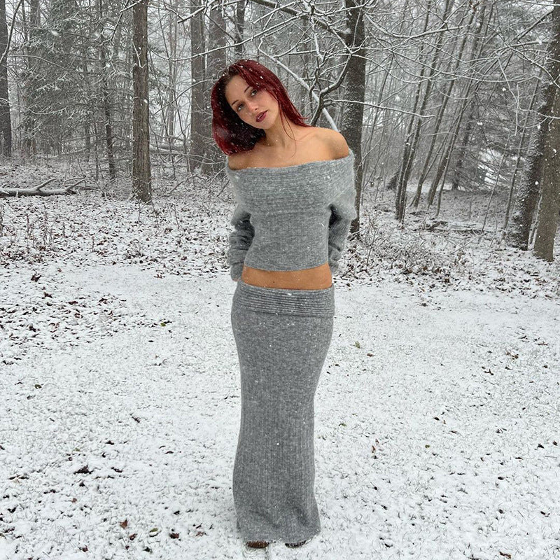 Ensemble tricot tranquille Winter Snowfield 