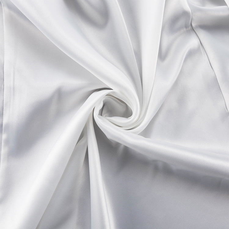 Elegant Everyday White Silk Maxi Skirt