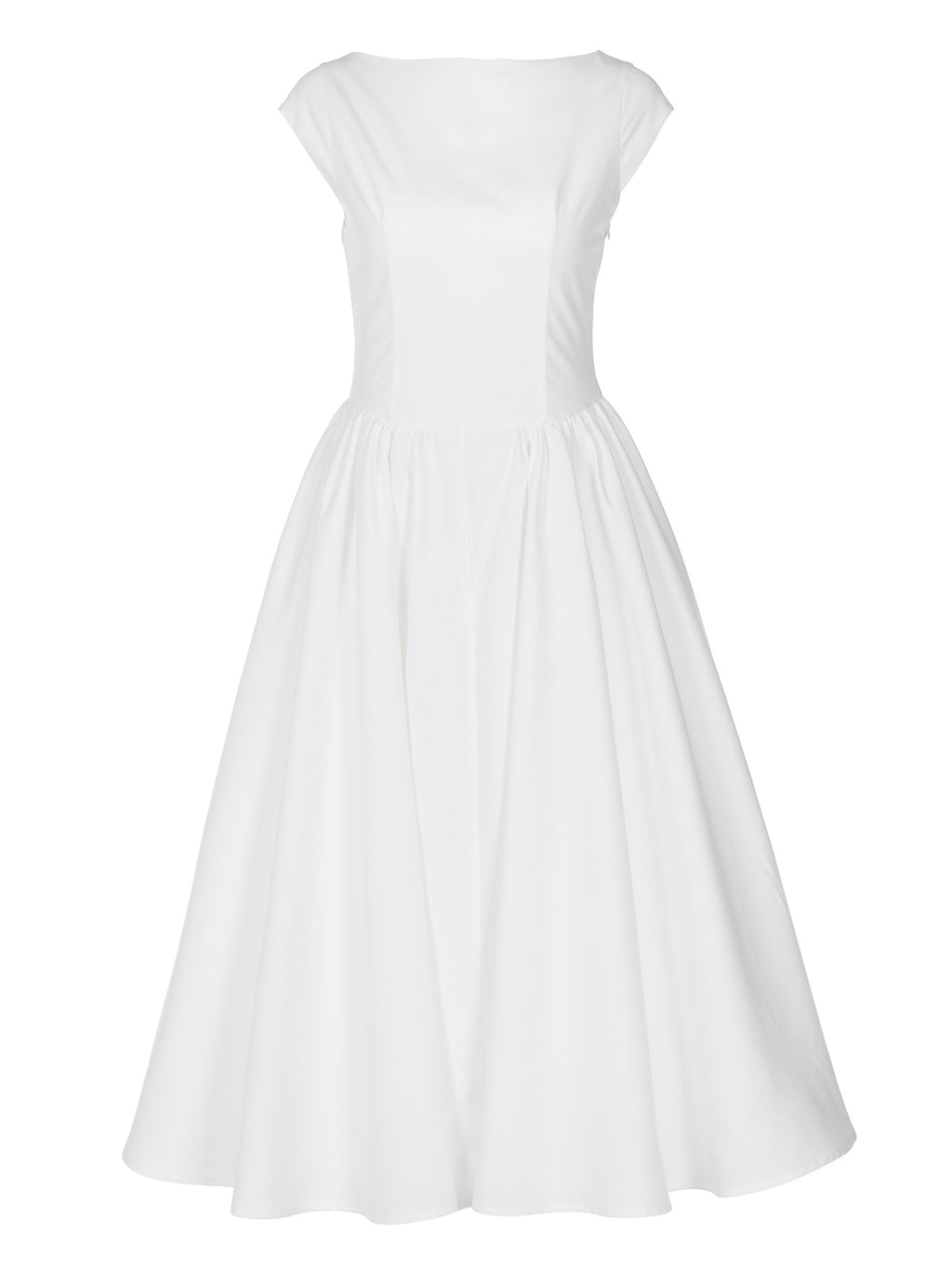 Robe dos nu blanche romantique 