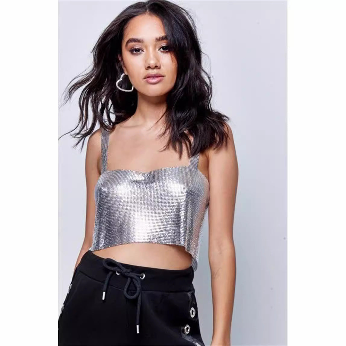 Shining Party Essential Sequin Cami Top