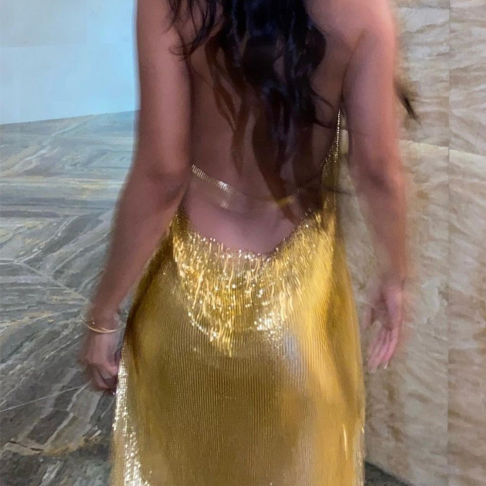 Party Fever Lively Metallic Dress