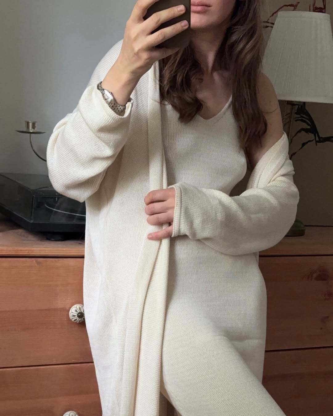 Romantic Fall Casual Knit Two Piece Set