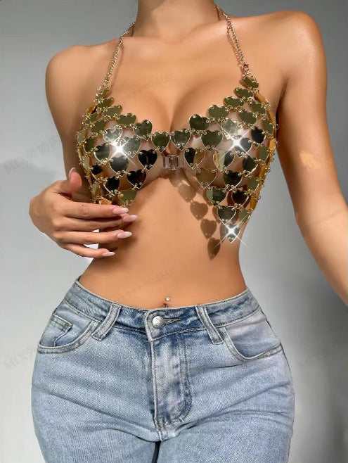 Birthday Party Amethyst Sequin Halter Top