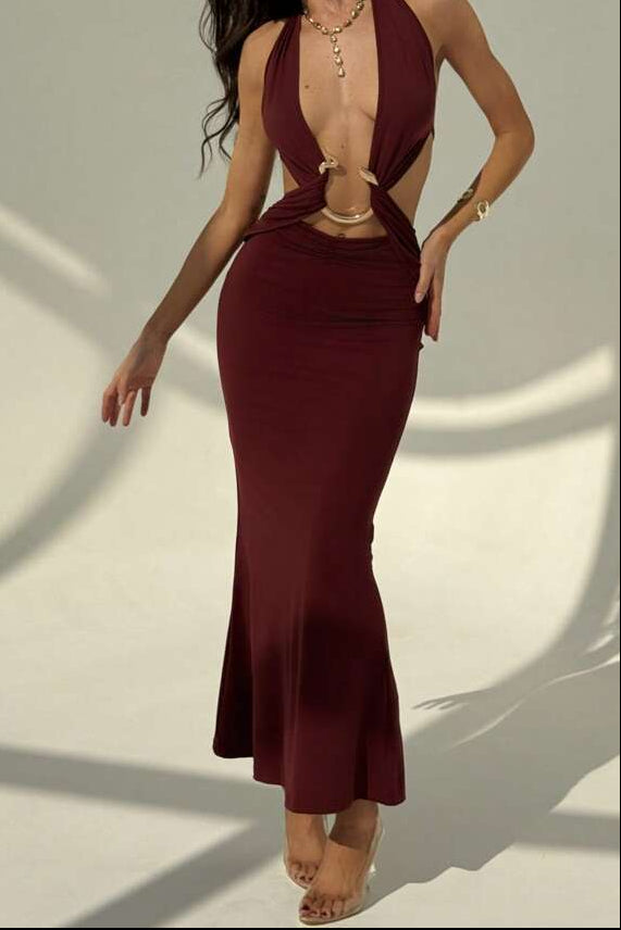Elegant Alluring Cutout Bodycon Dress