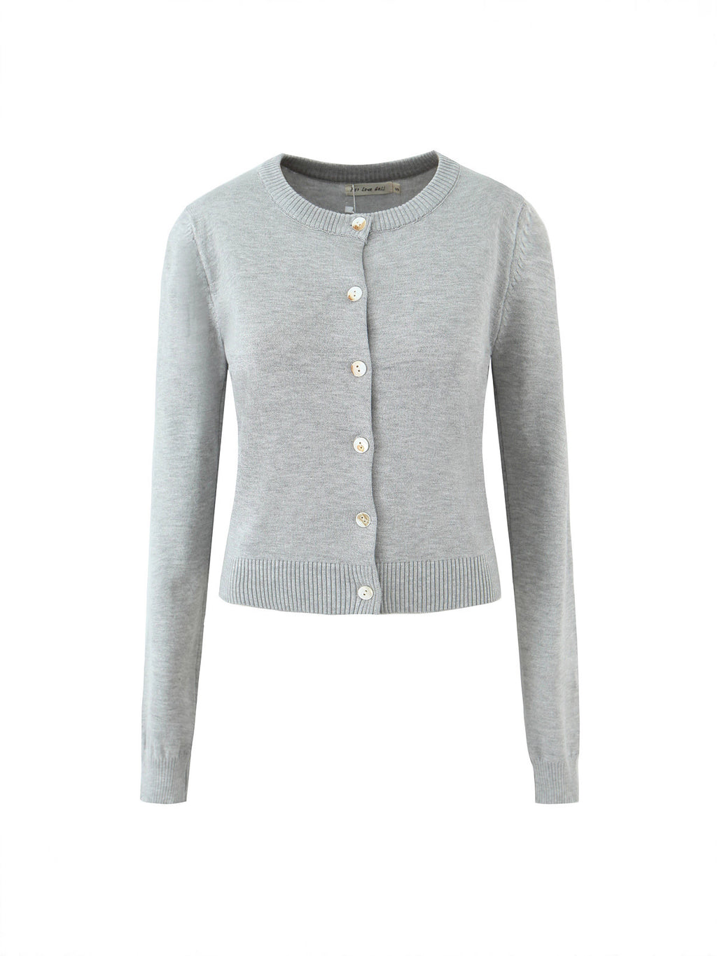 Minimal Gray Knit Top