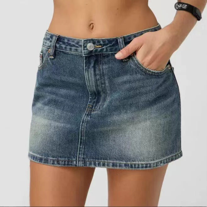 Energetic Freshness Denim Skirt