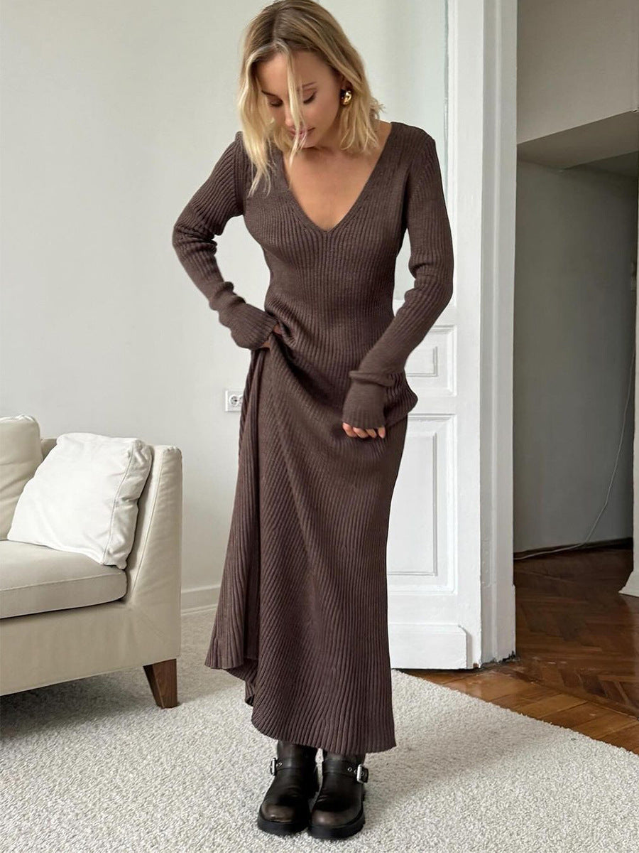 Robe en tricot intellectuelle de bureau 