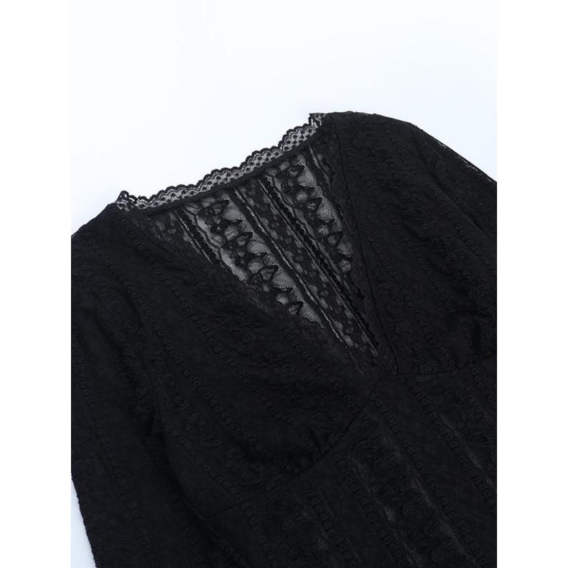 Everyday Charming Black Lace Top