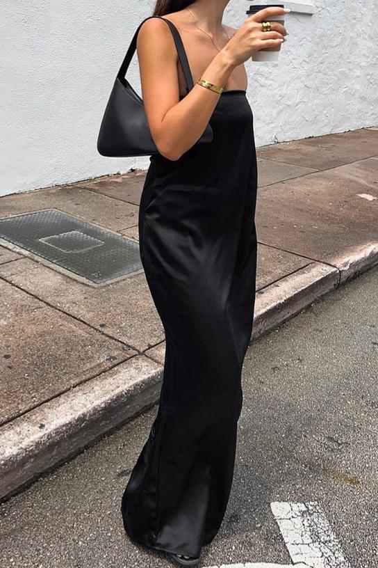Urban Chic Black Elegant  Maxi Dress