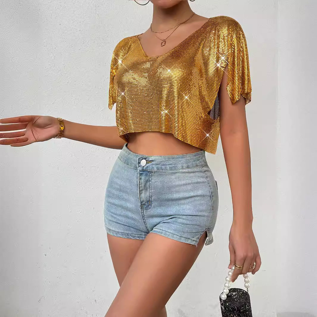 Everyday Sparkling Casual Style T-Shirt