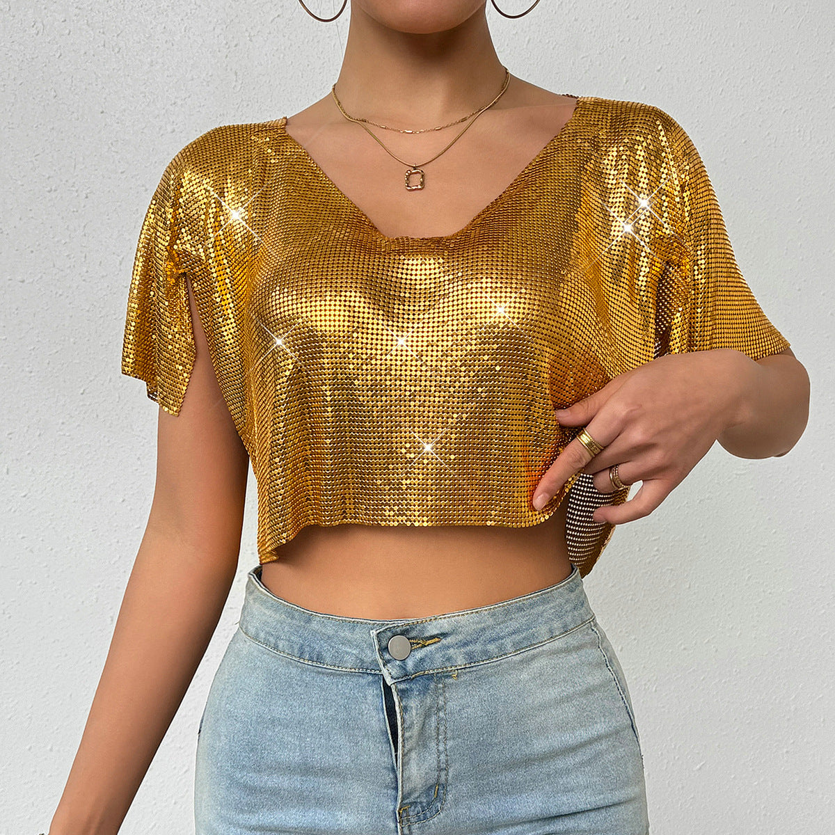 Everyday Sparkling Casual Style T-Shirt