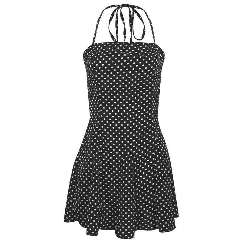 Retro Summer Essential Classic Polka Dot Mini Dress