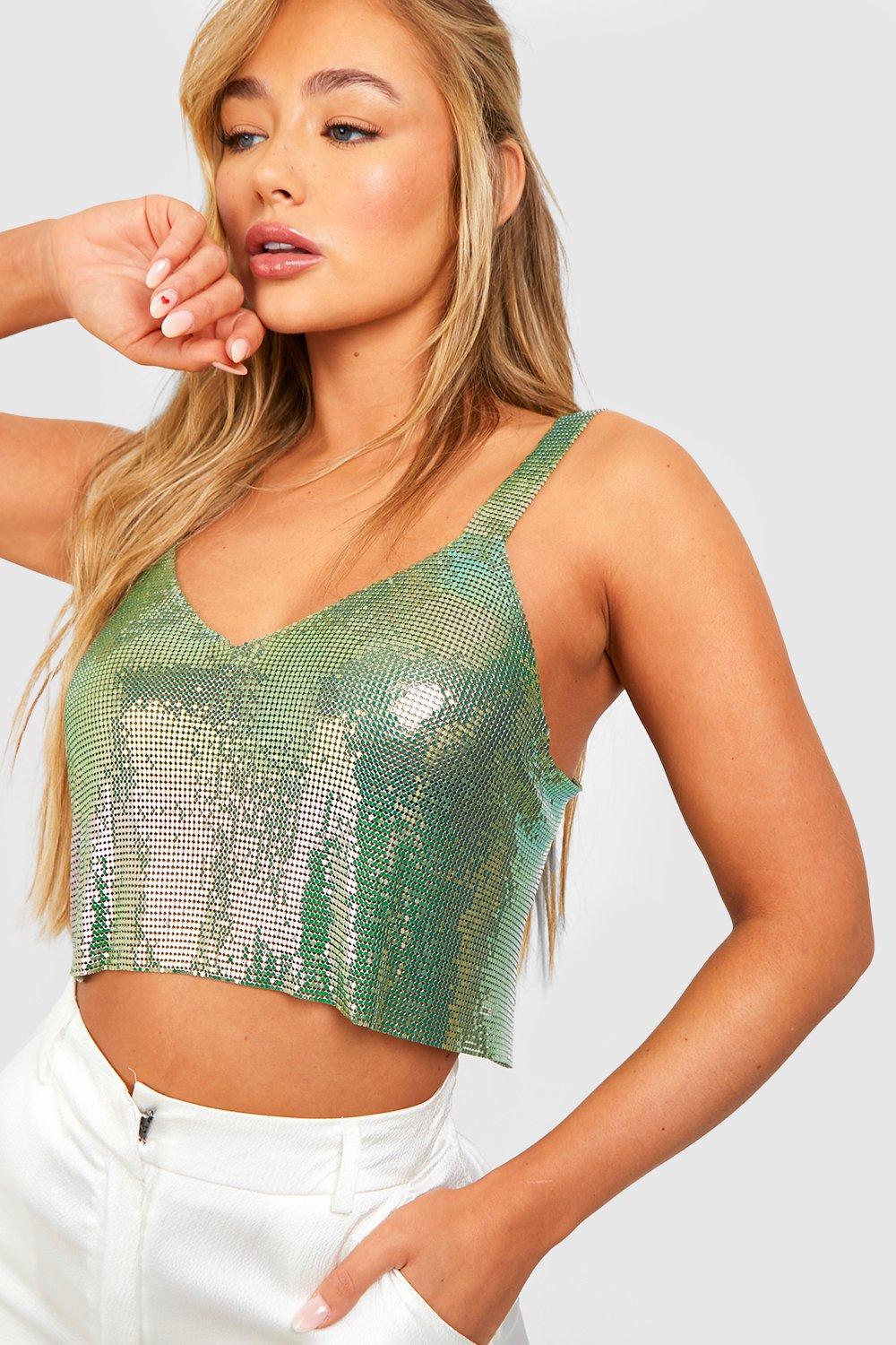 Celebration Elegance Gradient Metallic Cami Top