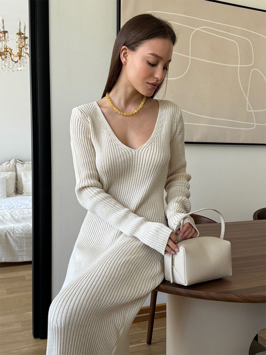 Robe en tricot intellectuelle de bureau 