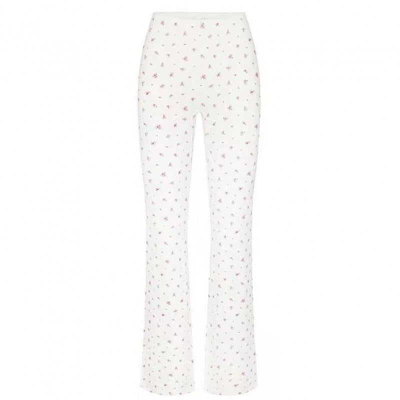 Indoor Cozy Comfortable Pajama Flare Pants
