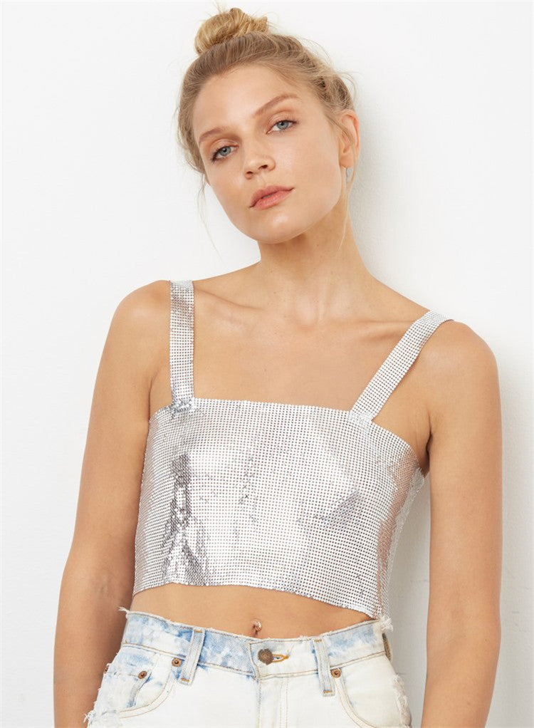 Shining Party Essential Sequin Cami Top