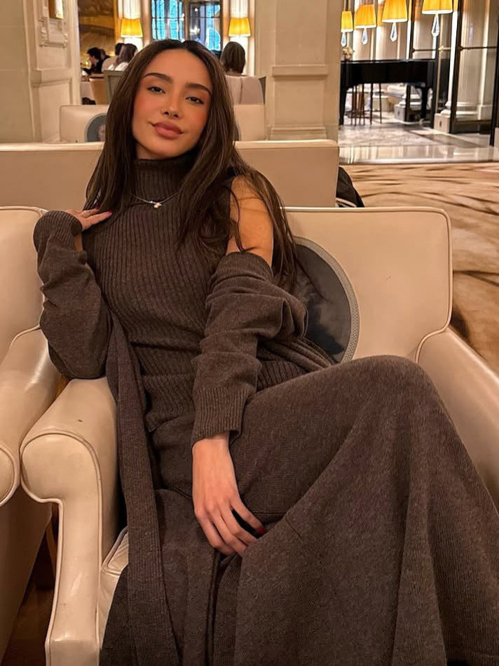 Daily Leisure Lazy Knit Two Piece Set