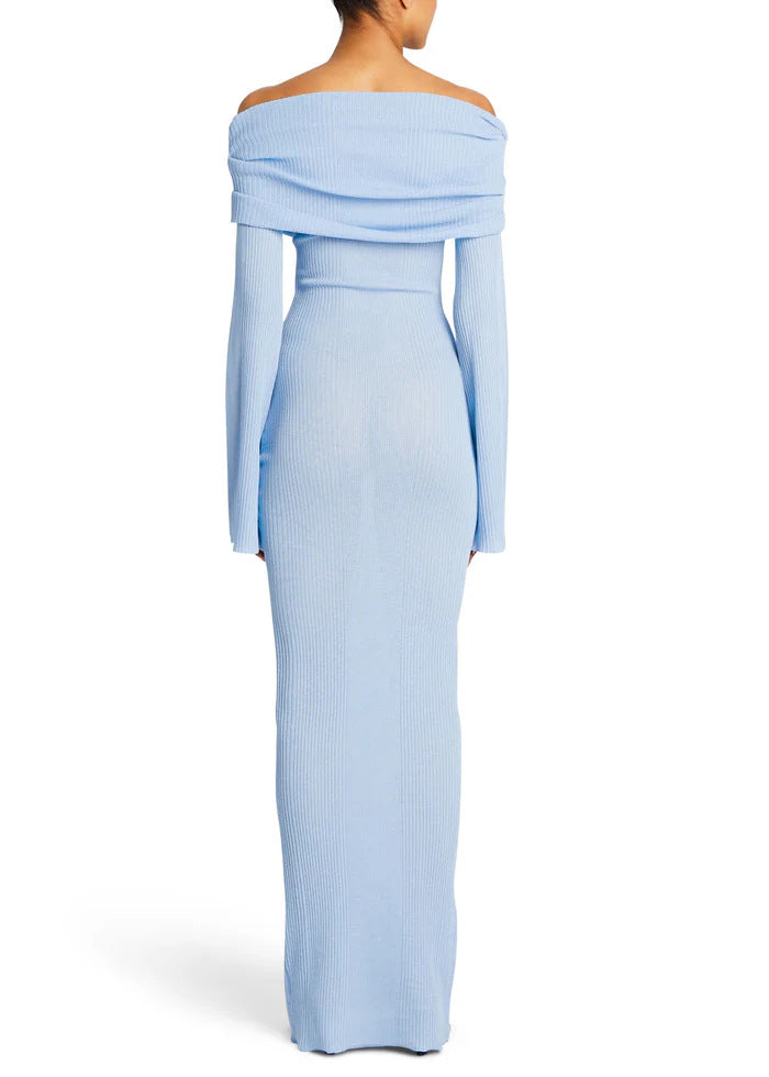 Banquet Mysterious Elegance Off-Shoulder Long Sleeve Maxi Dress