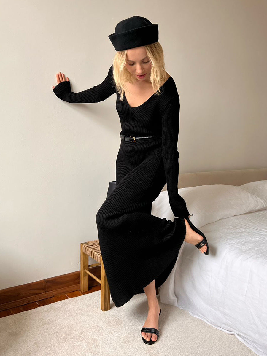 Robe en tricot intellectuelle de bureau 