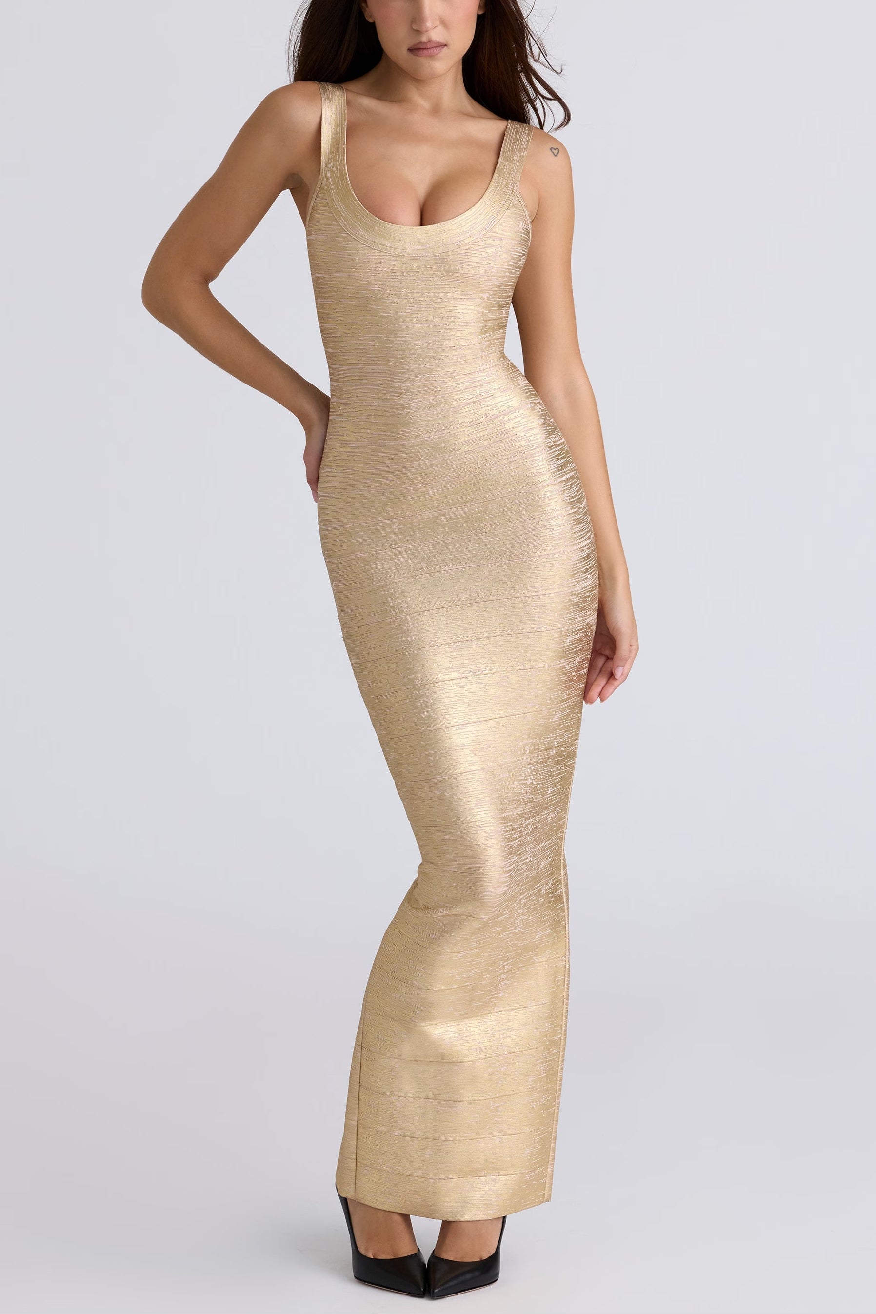 Fitted Bandage Maxi Dress