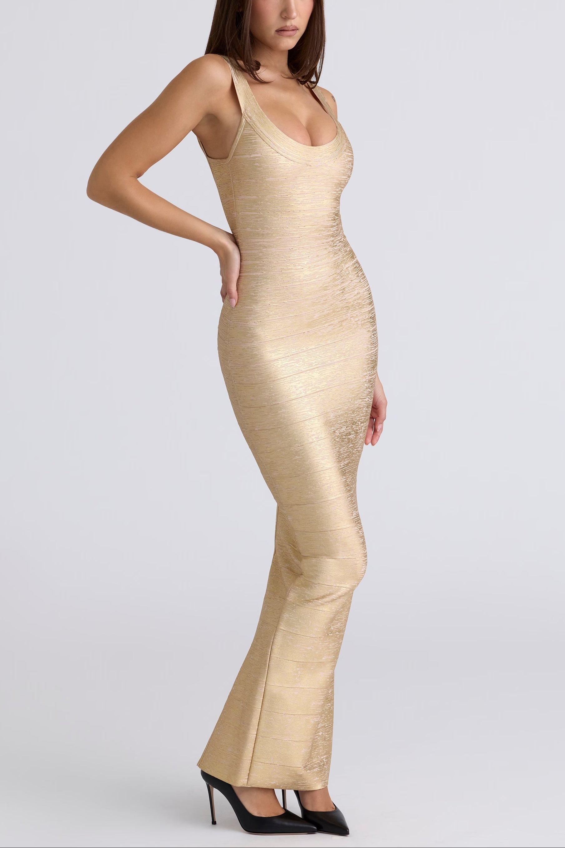 Fitted Bandage Maxi Dress