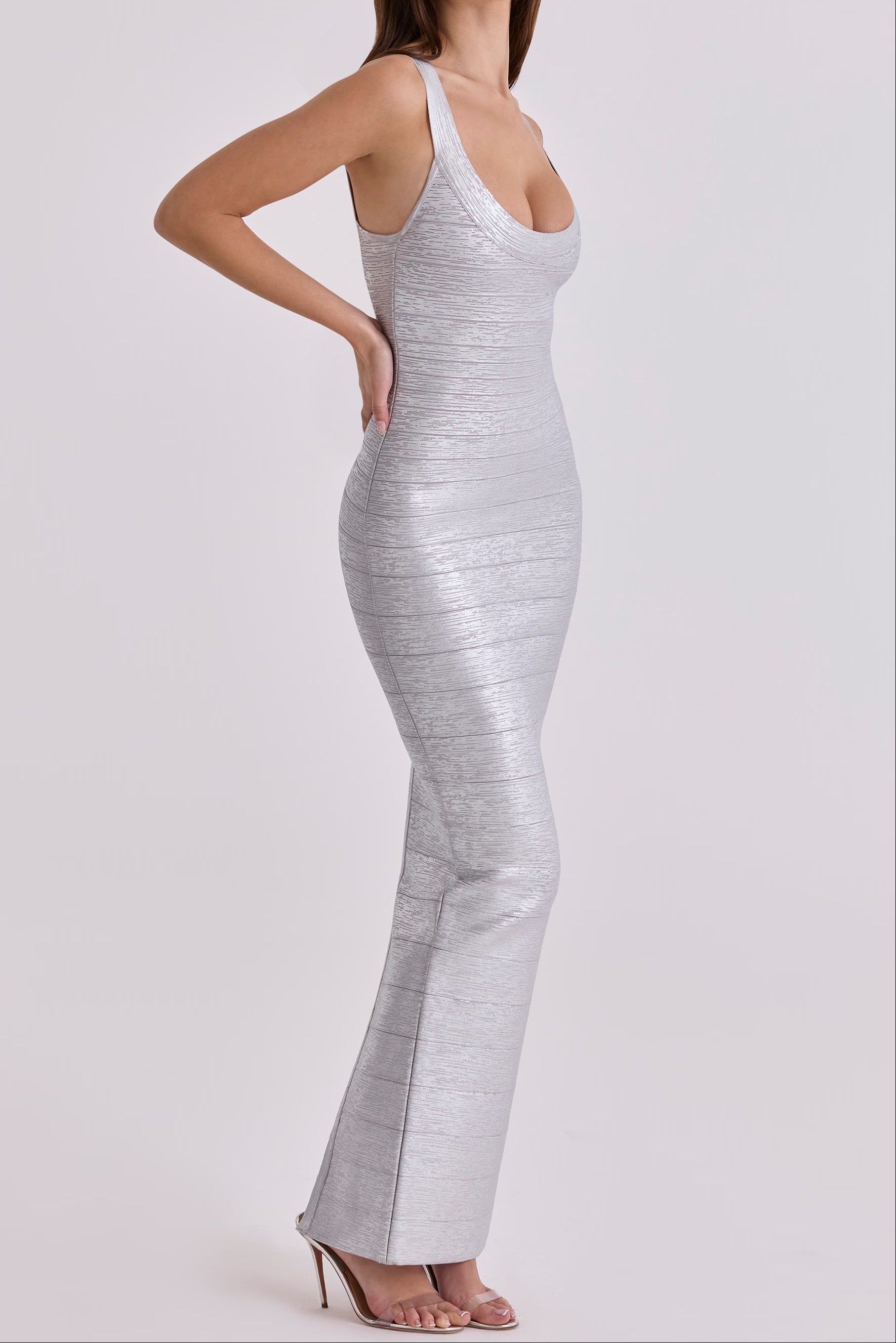 Fitted Bandage Maxi Dress