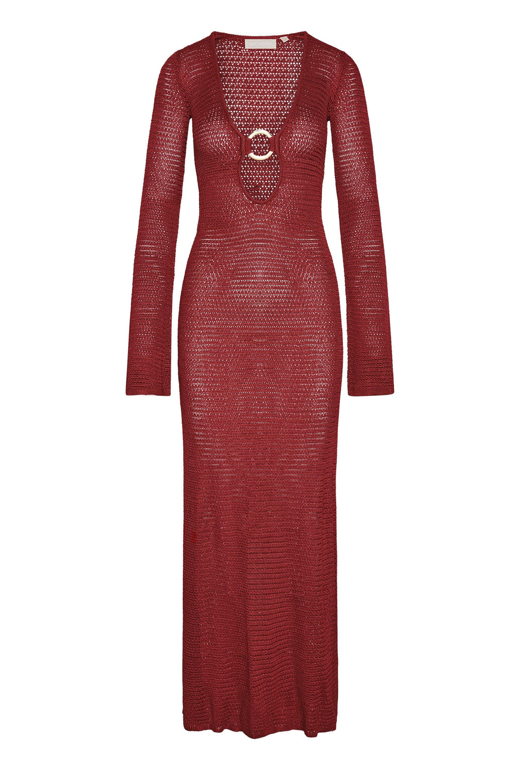 Vacation Vibrant Daring Long Sleeve Knit Dress