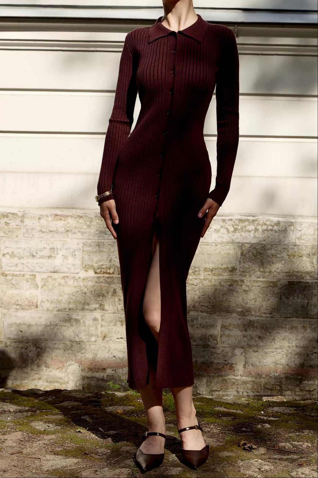 Street Chic Elegant Knit Dress