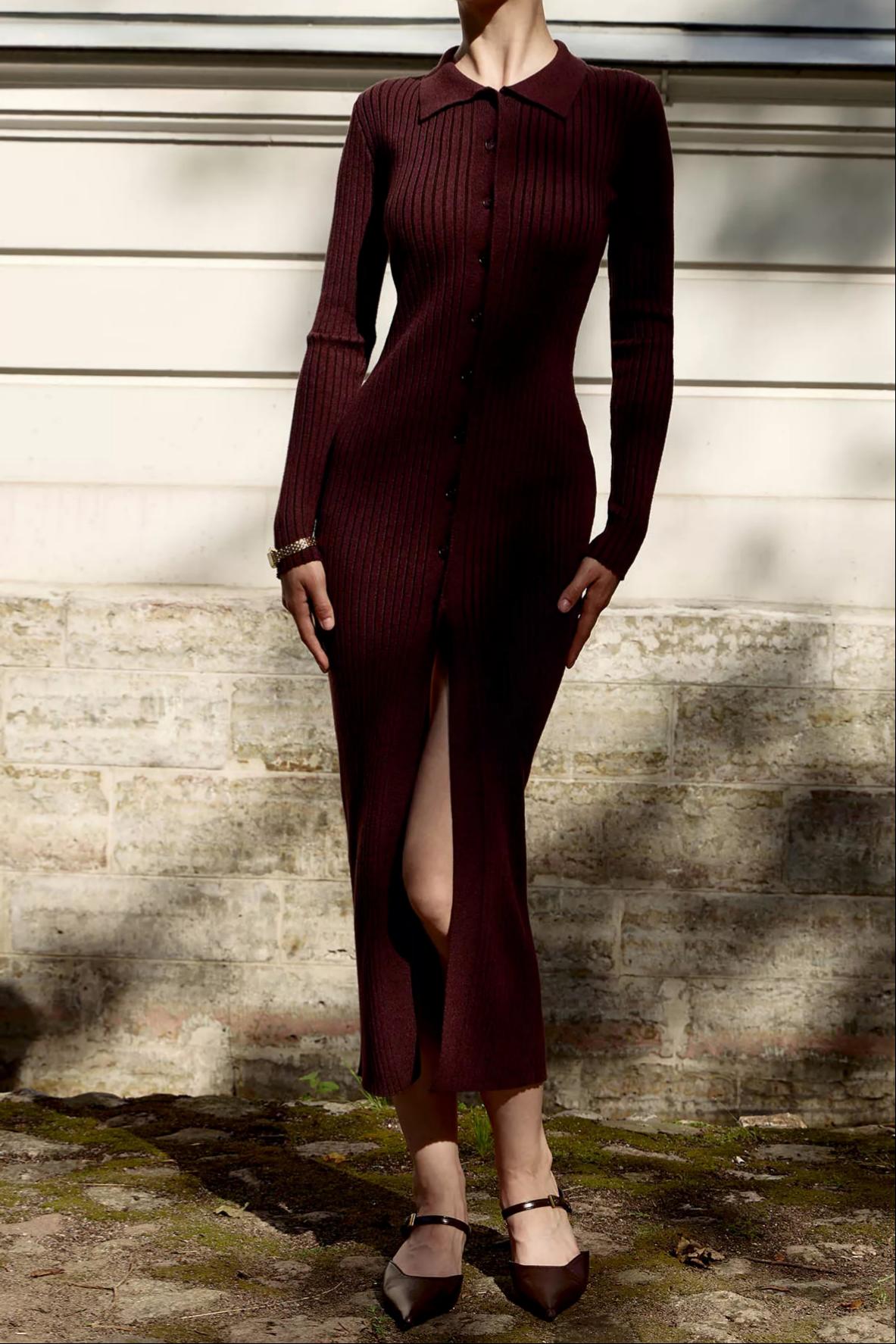 Street Chic Elegant Knit Dress