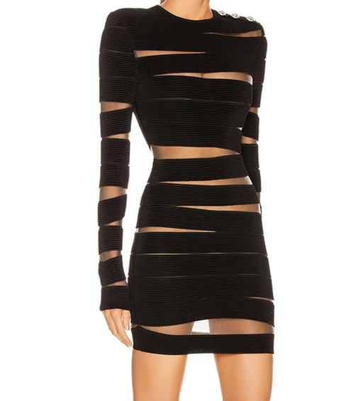 Hollow Out Bandage Dress