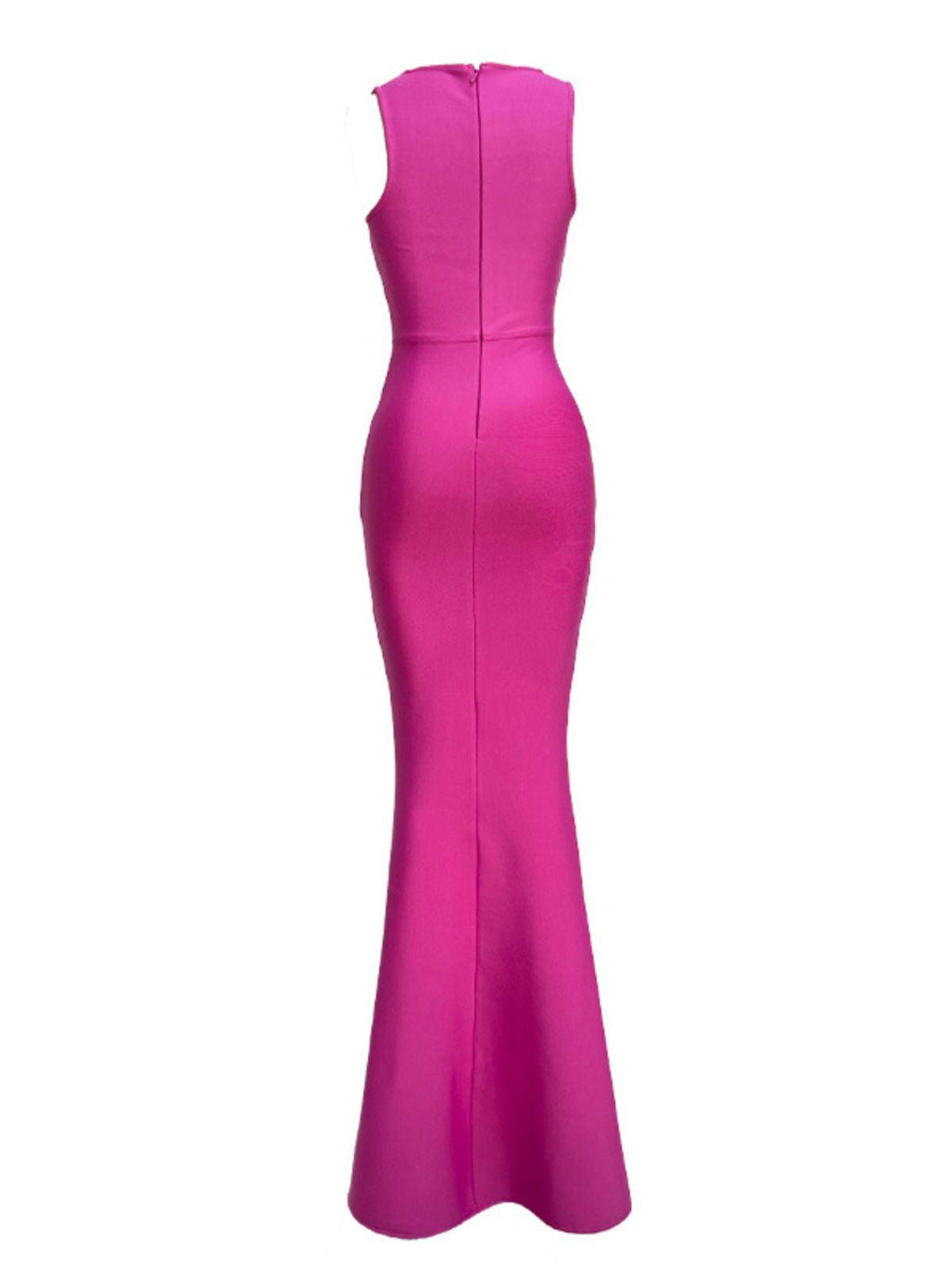 Sadira Bandage Maxi Dress In Hot Pink