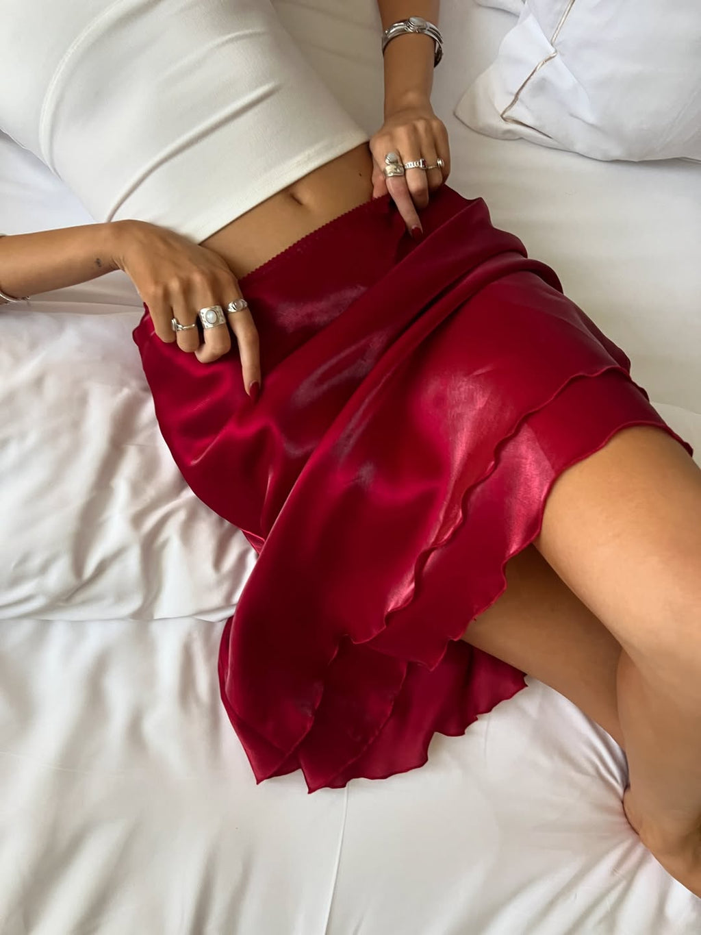 Red Naomi Skirt