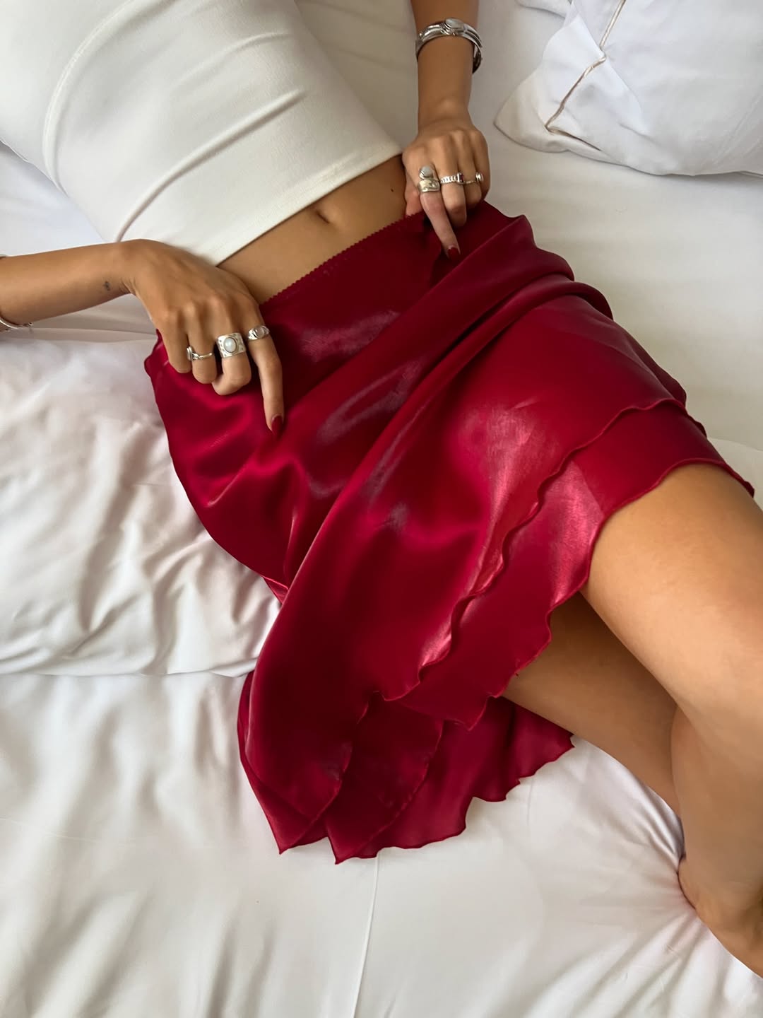 Red Naomi Skirt