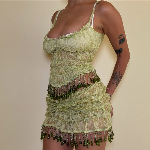 Cabaret Layered Ruffle Two Piece Set