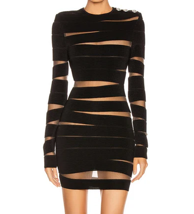 Hollow Out Bandage Dress