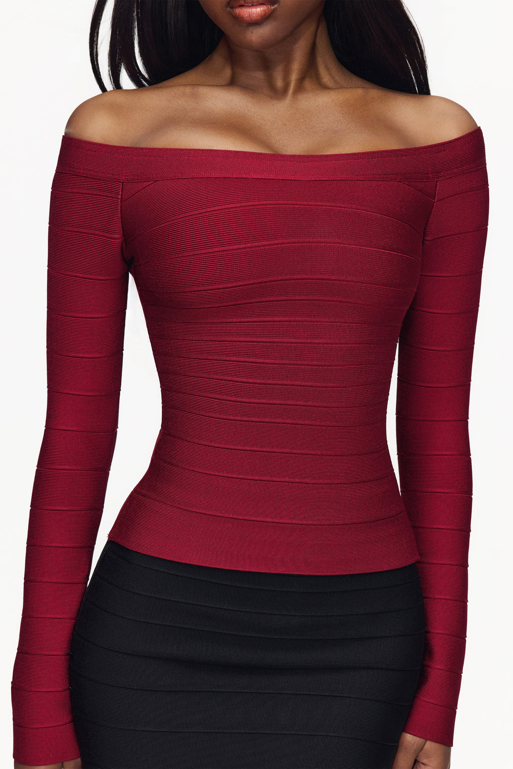 Bardot Ruby Off-Shoulder Bandage Top