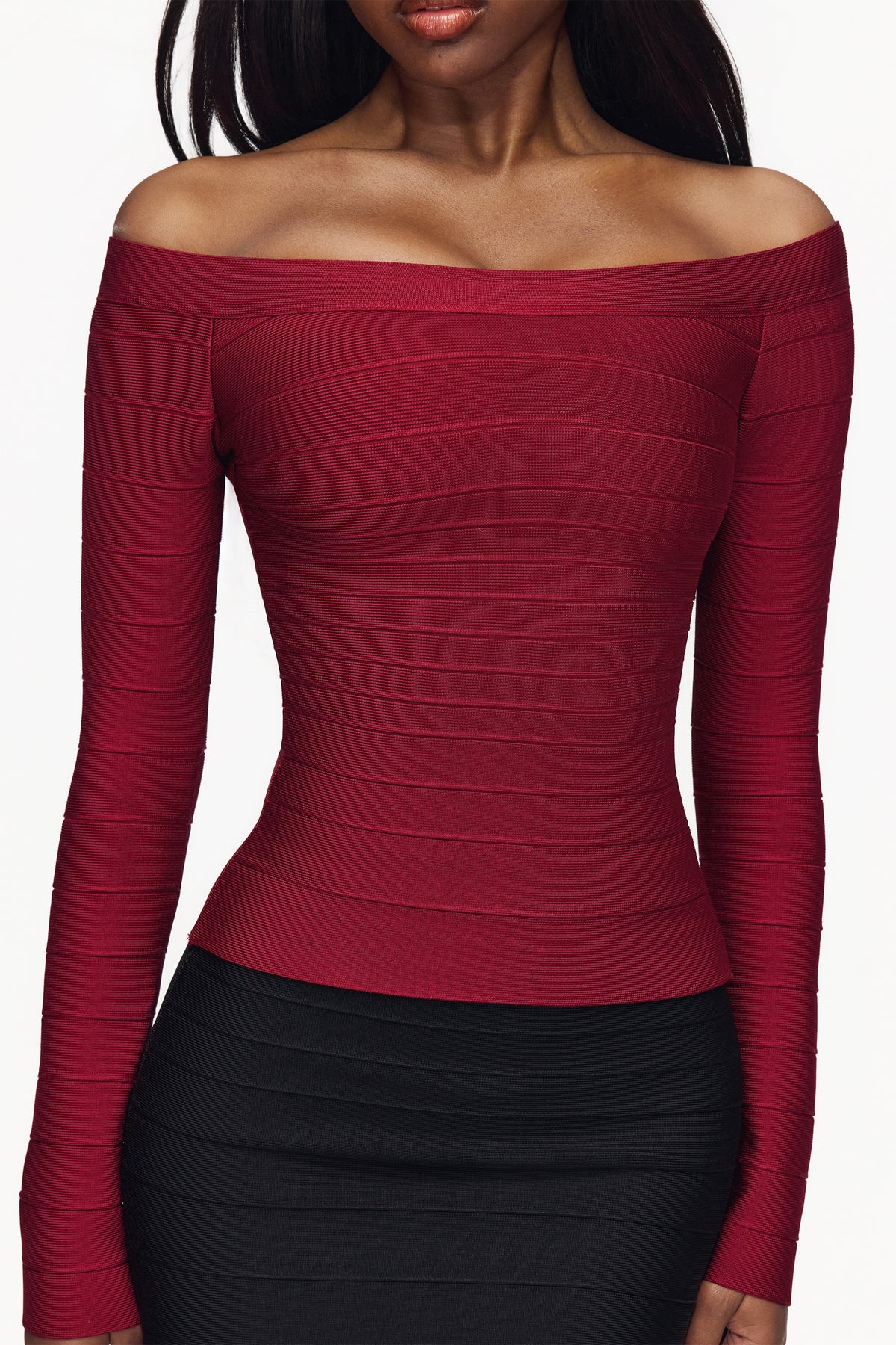 Bardot Ruby Off-Shoulder Bandage Top