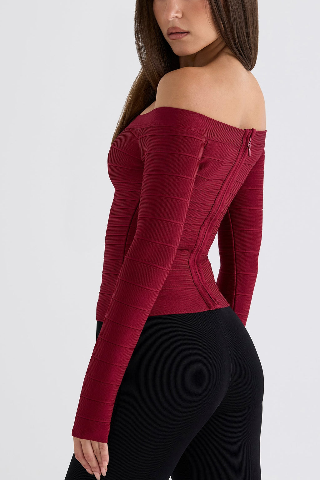Bardot Ruby Off-Shoulder Bandage Top