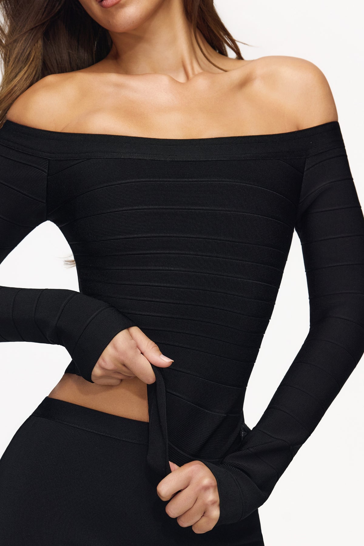 Bardot Ruby Off-Shoulder Bandage Top