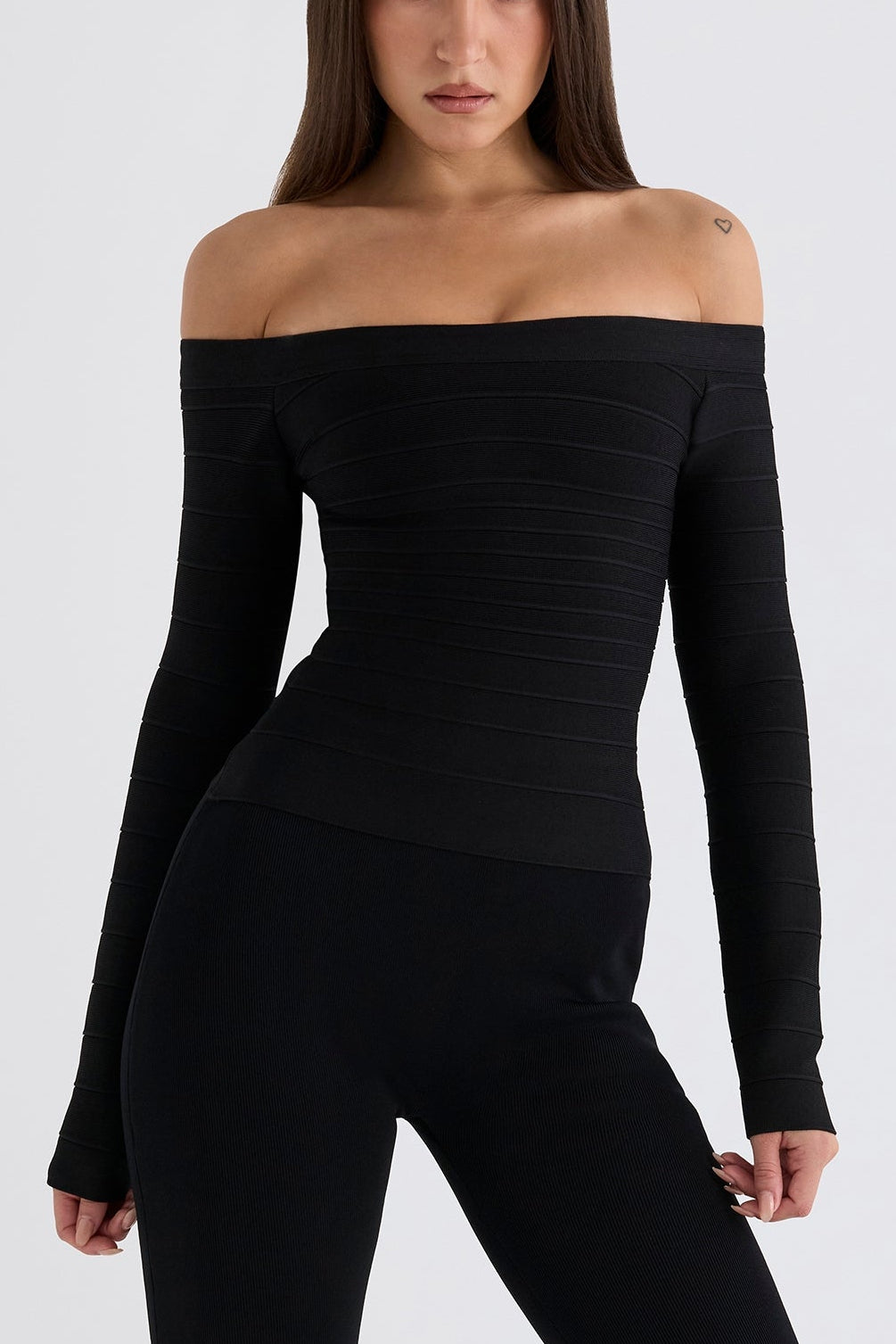 Bardot Ruby Off-Shoulder Bandage Top