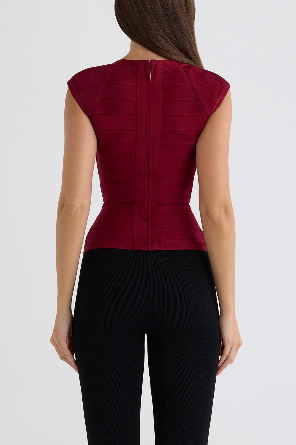 Lace trimmed bandage top