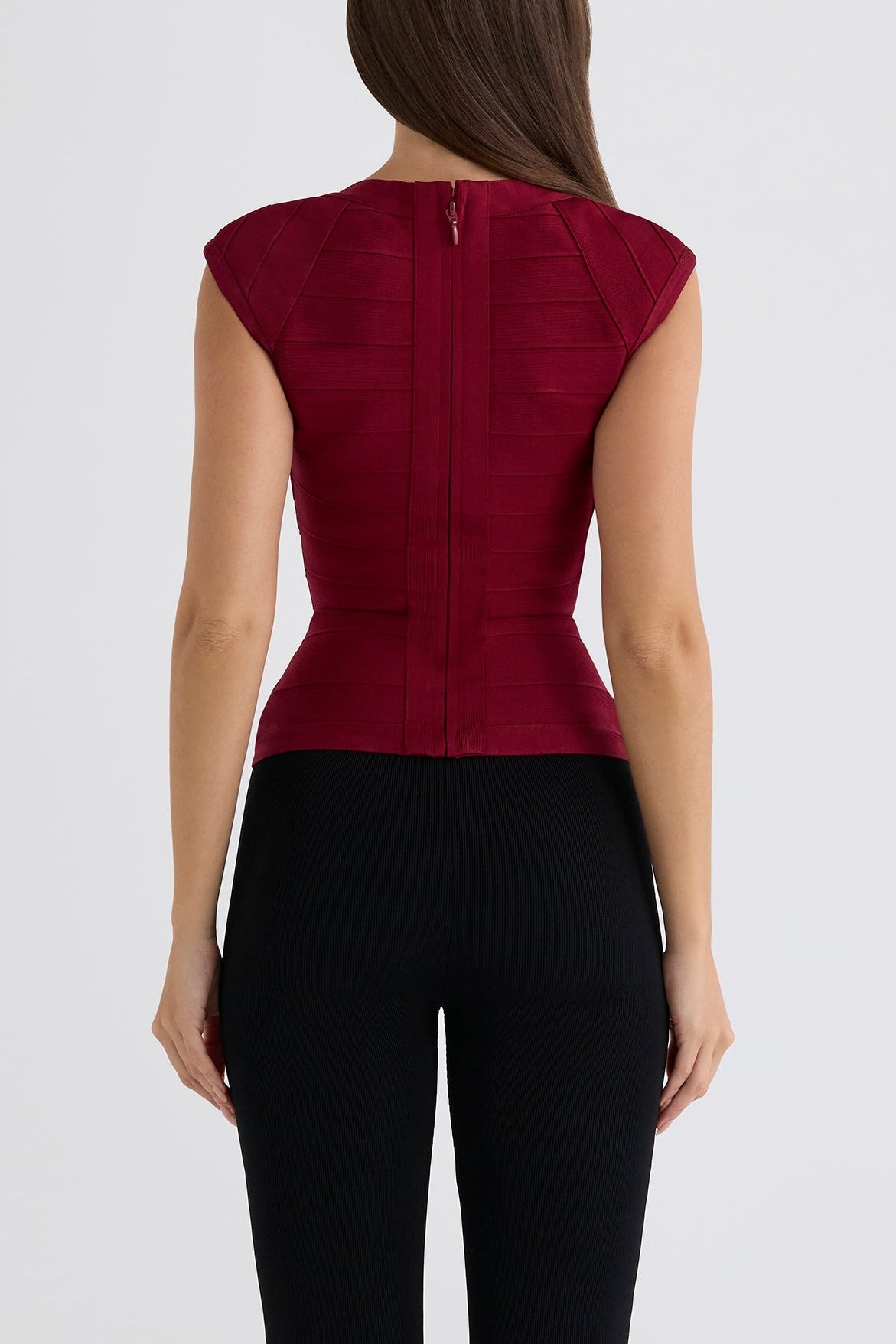 Lace trimmed bandage top