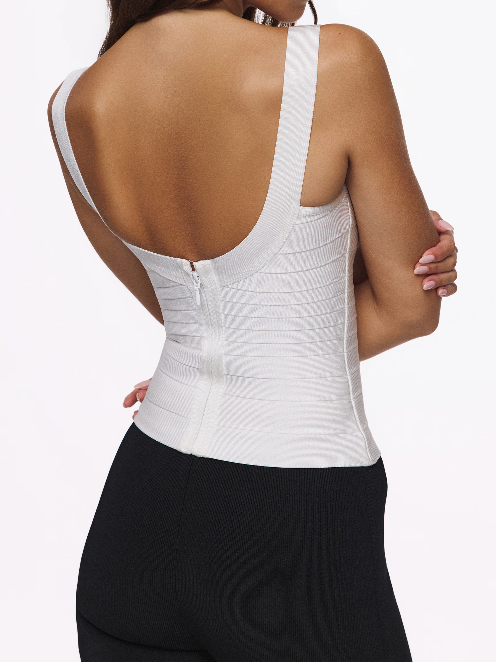 Scoop Neck Bandage Top