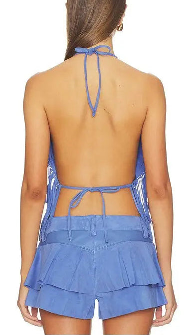 Sierra Fringe Halter Top
