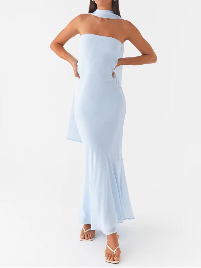 Vacation Evening Classic Strapless Gown