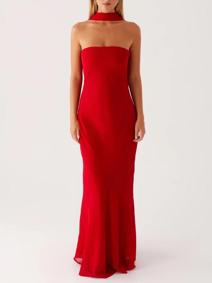 Vacation Evening Classic Strapless Gown